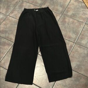 Black Wide-Leg Pants